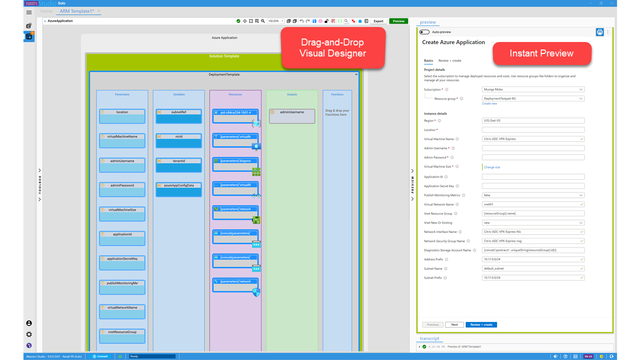 Maestro Studio Visual Designer