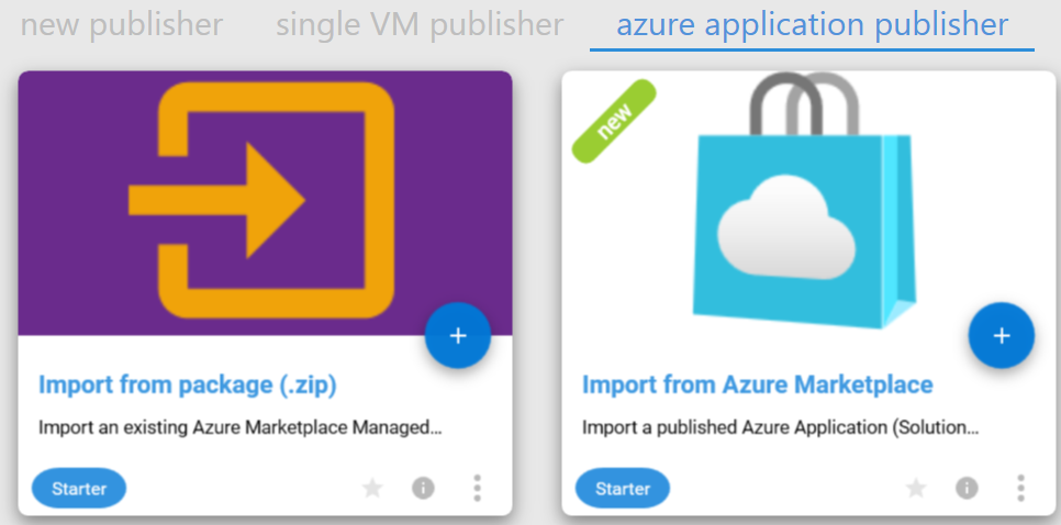 Import Azure Application from Package